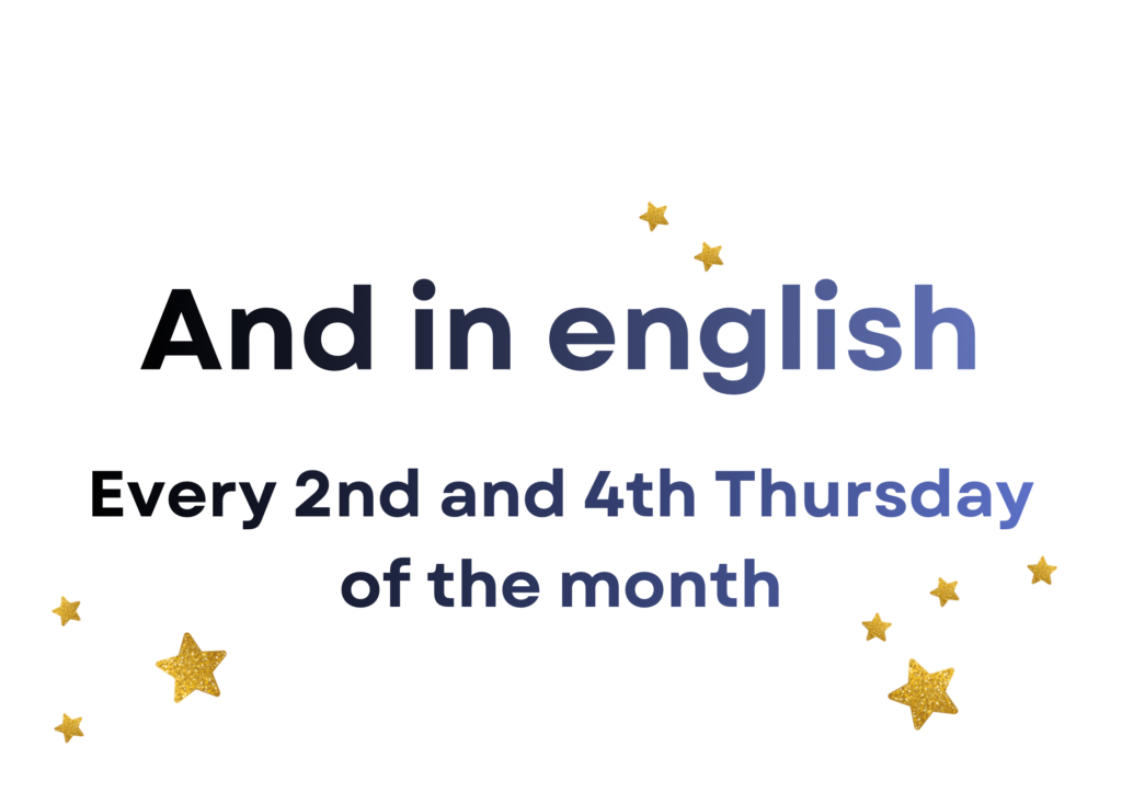 And in english every 2nd and 4th Thursday of the month